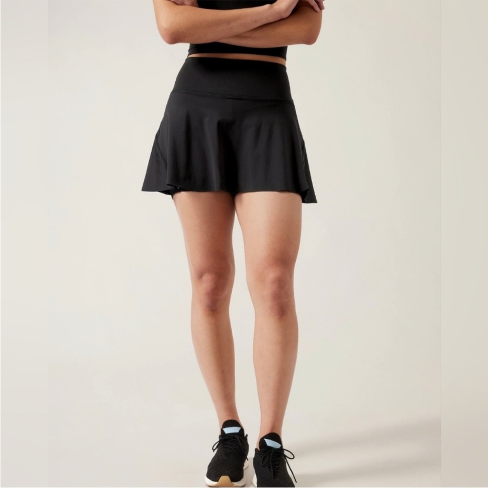 Athleta Ace Tennis Skort 13.5” Black Size Large